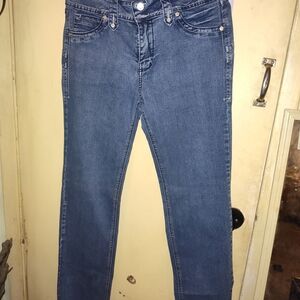 Diesel Women's Straight Leg Jeans in Medium Blue Denim